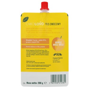 Mus jabłkowo-morelowy 200g * MORELOWO OWOLOVO